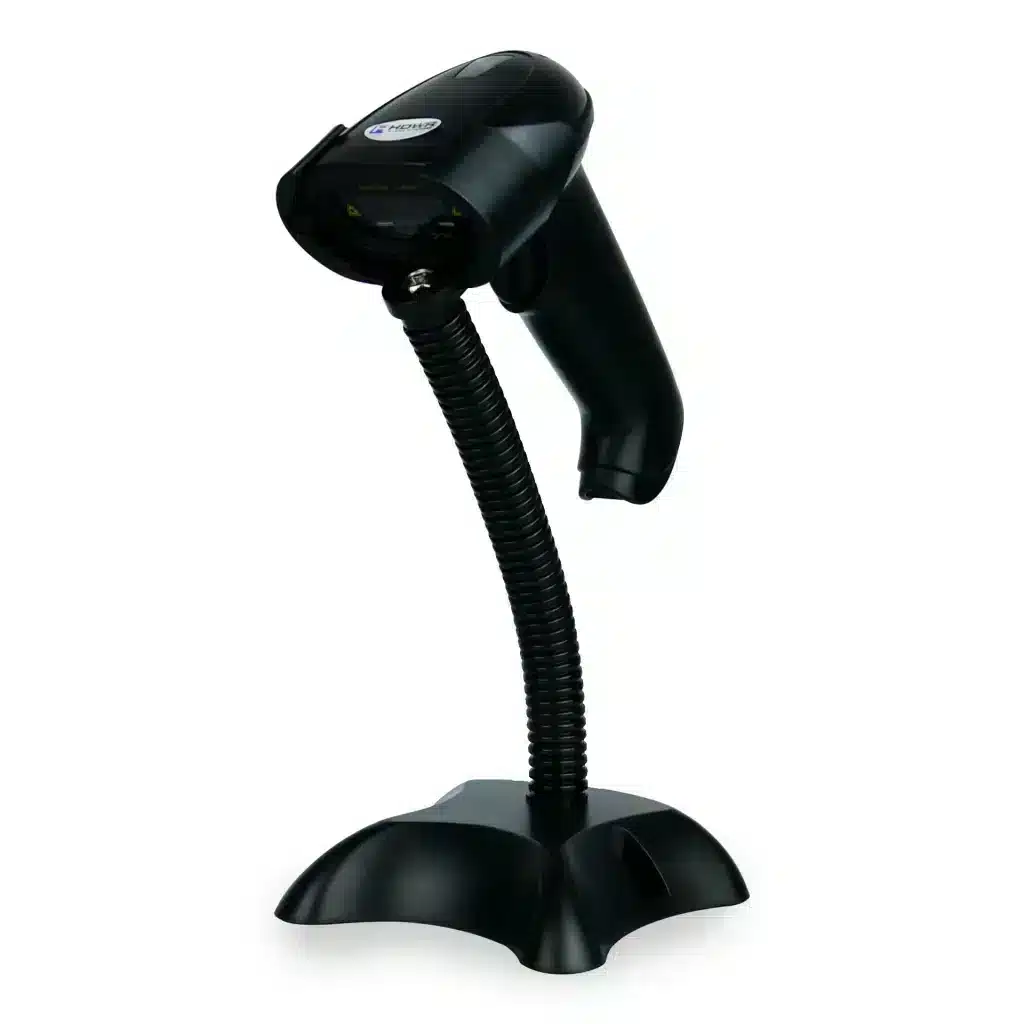Scanner de codes-barres avec support et mode mémoire, automatique HD44A