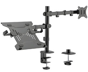 Uchwyt na monitor i laptop 17"-32" i 10"-15,6", Standard VESA 75x75, 100x100, do 9 kg SolidHand-AL01M01