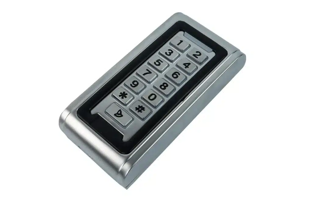 Čítačka RFID pre bezkontaktnú kartu a heslo, klávesnica na kontrolu prístupu, 125 kHz, DC12V, odolná voči vode, strieborná SecureEntry-AC500