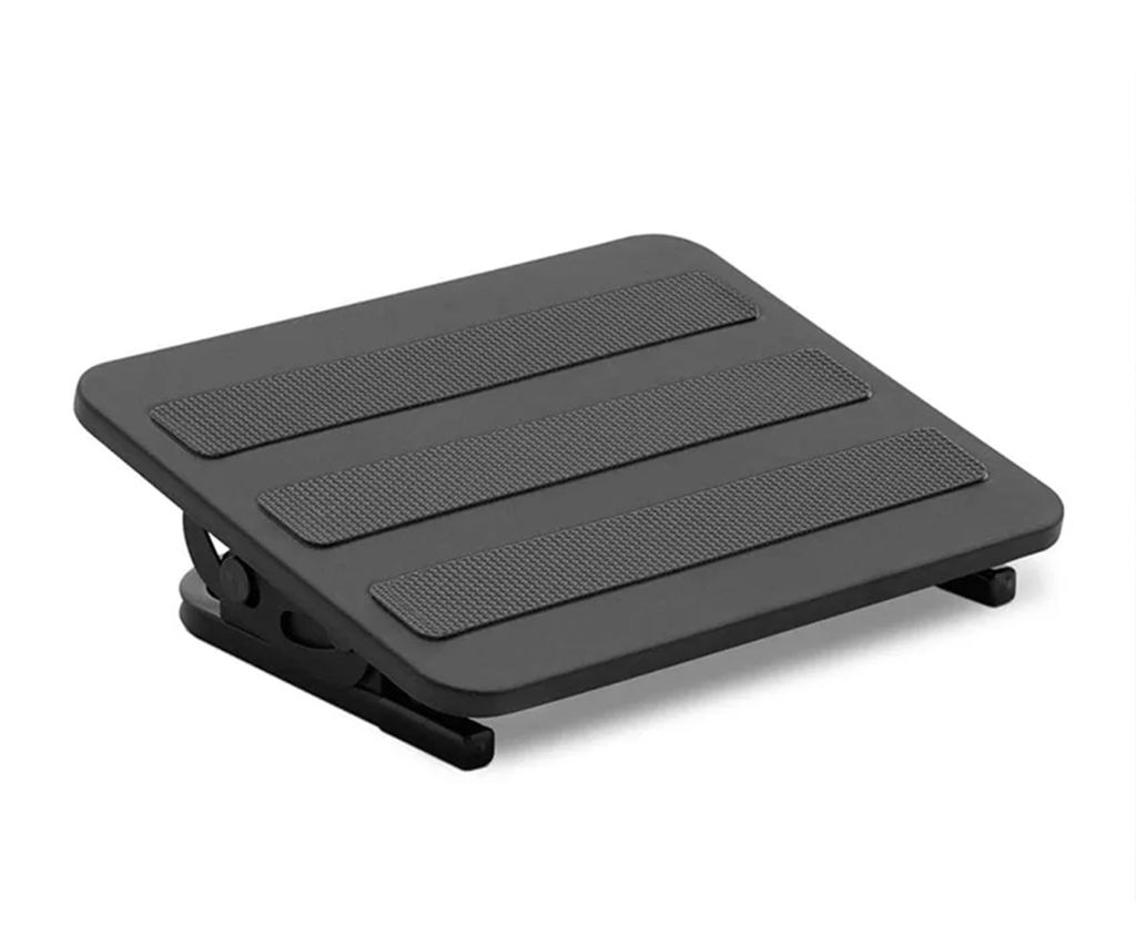 Repose-pieds ergonomique réglable, antidérapant, pour le dessous de votre bureau, noir, pour l'utilisation d'un ordinateur, FeetFleet-09