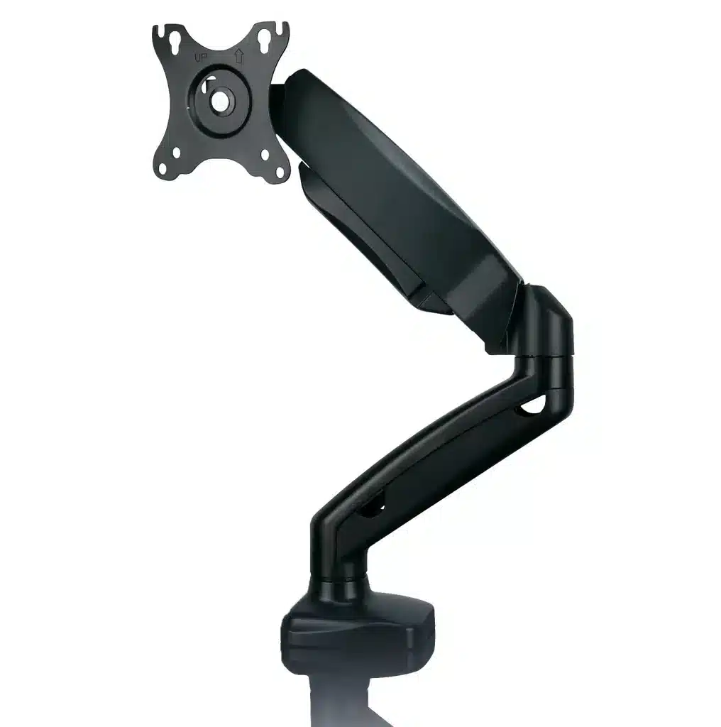 Support de moniteur à vérin à gaz, stable et sûr, norme VESA, noir, SolidHand SG01
