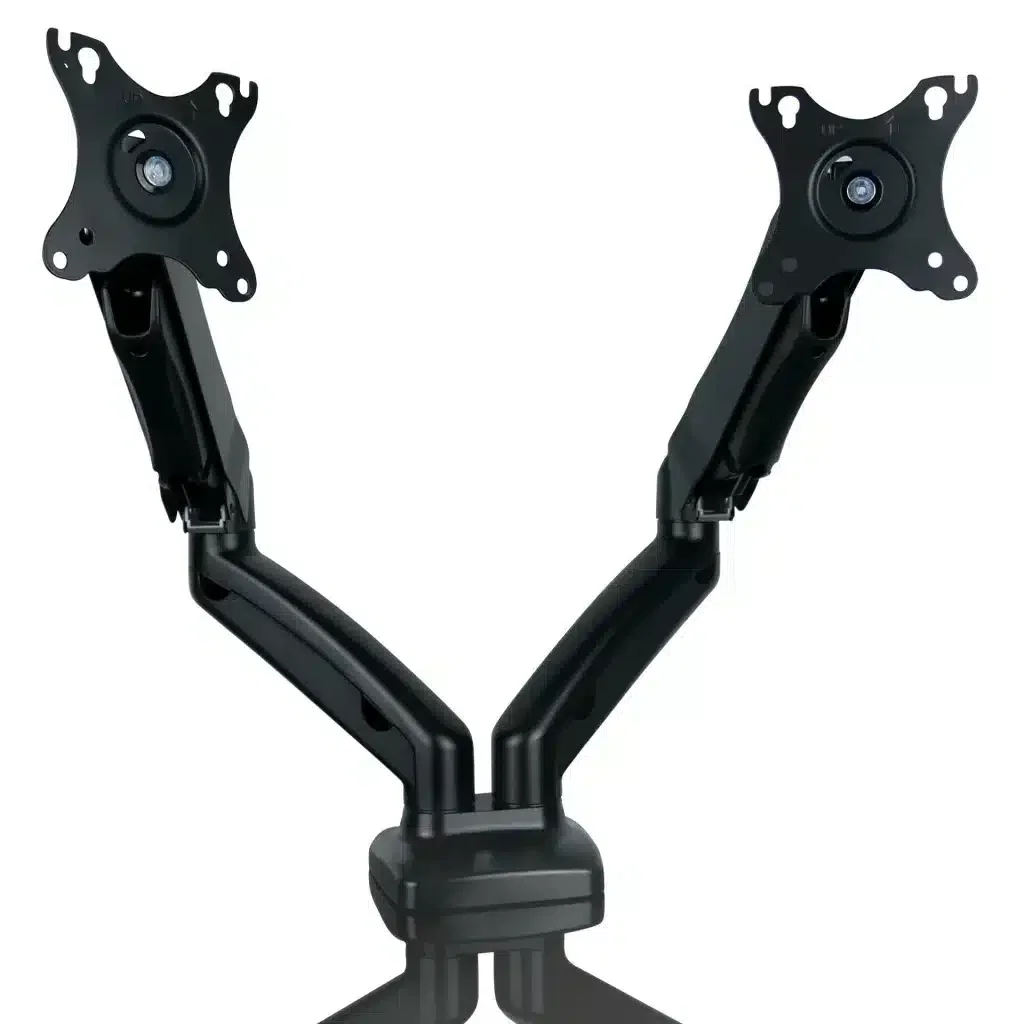 Support double pour moniteur, montage sur bureau, norme VESA, assistance par vérin à gaz, SolidHand-SG02
