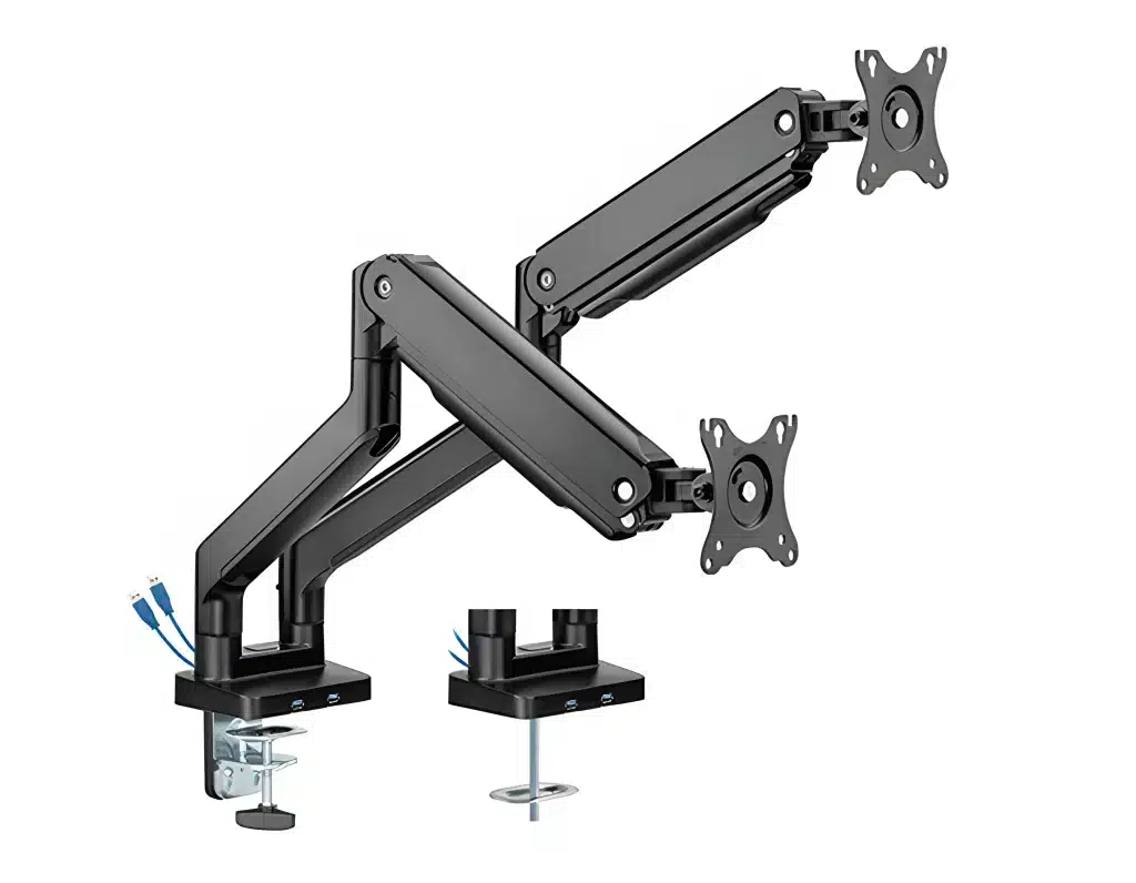 Support double moniteur USB intégré 2x VESA SolidHand-CS02U