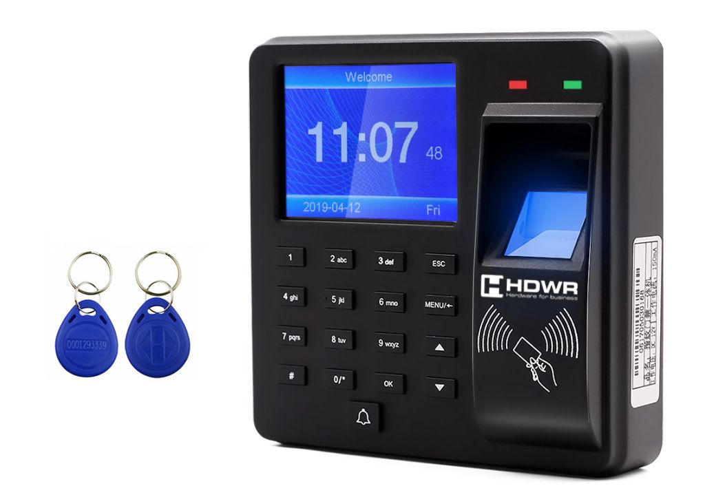 Time Attendance Comprehensive Solution, RFID time tracking, CTR10 employee tracker with 15 key fobs HD-RKF07
