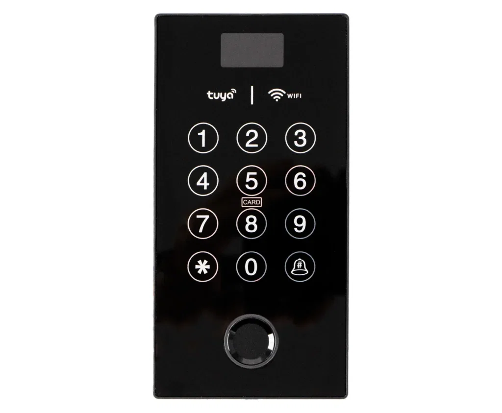 Dverová klávesnica s odtlačkom prsta, PIN, overenie karty RFID 13,56 mHz, WIFI SecureEntry-AC200S