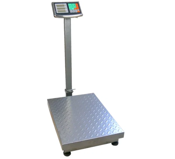 Heavy-duty 500 kg platform scale with foldable frame, wireless 4 Ah ...