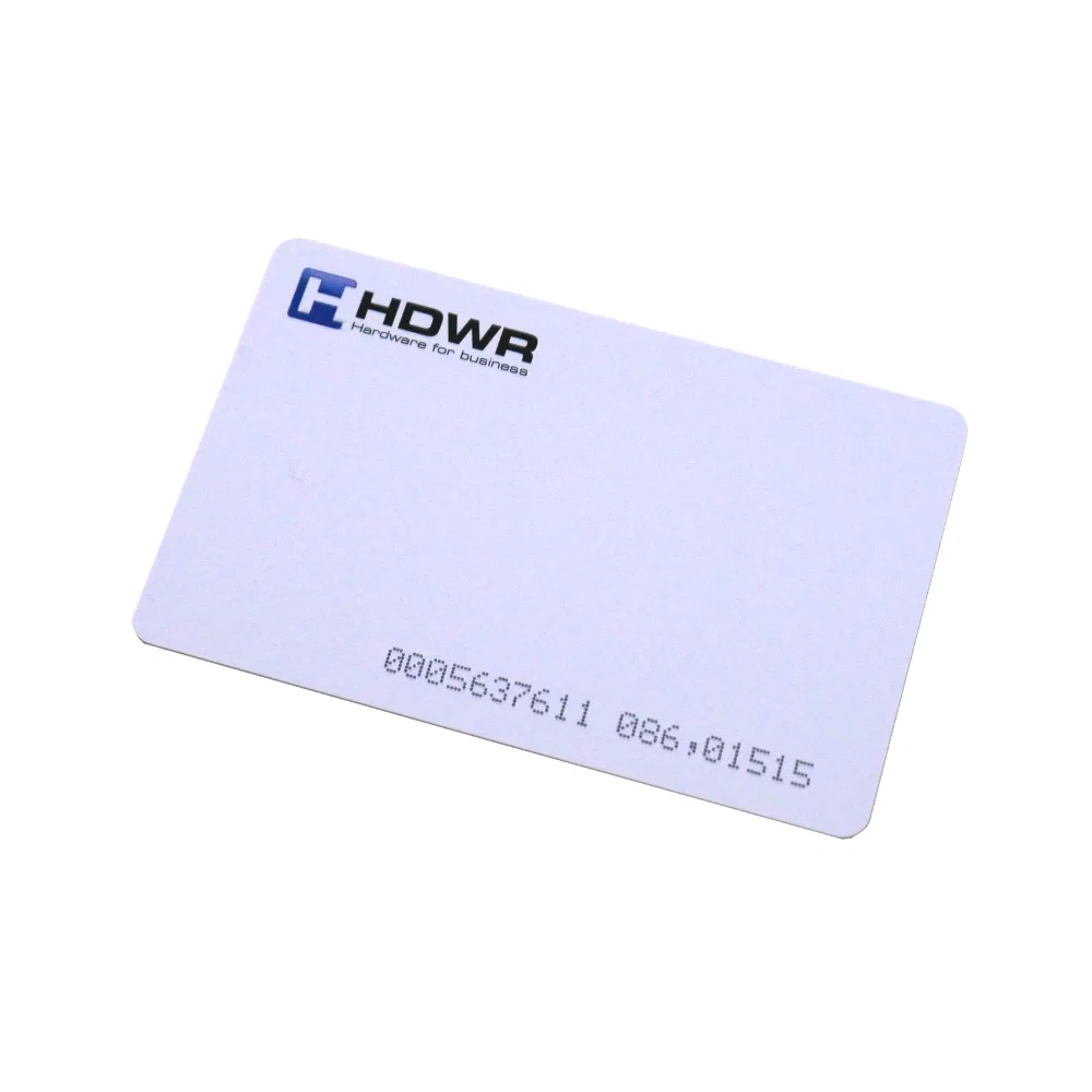 Encoded RFID card 125 kHz HDWR logo white glossy HD-RPC01