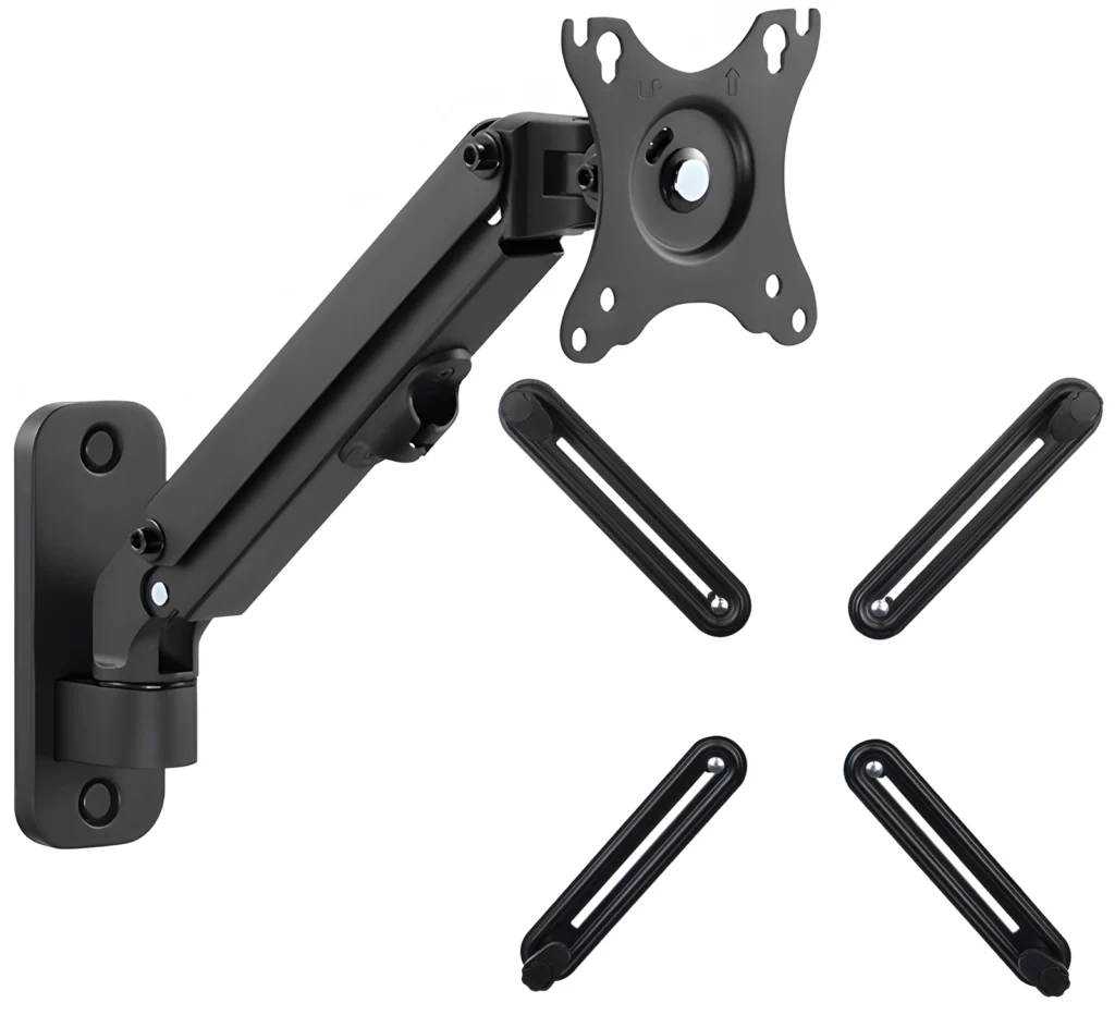 Uchwyt ścienny do monitora z pojedynczym ramieniem 17"-27" SolidHand-AW01 z adapterem VESA SolidHand-M01