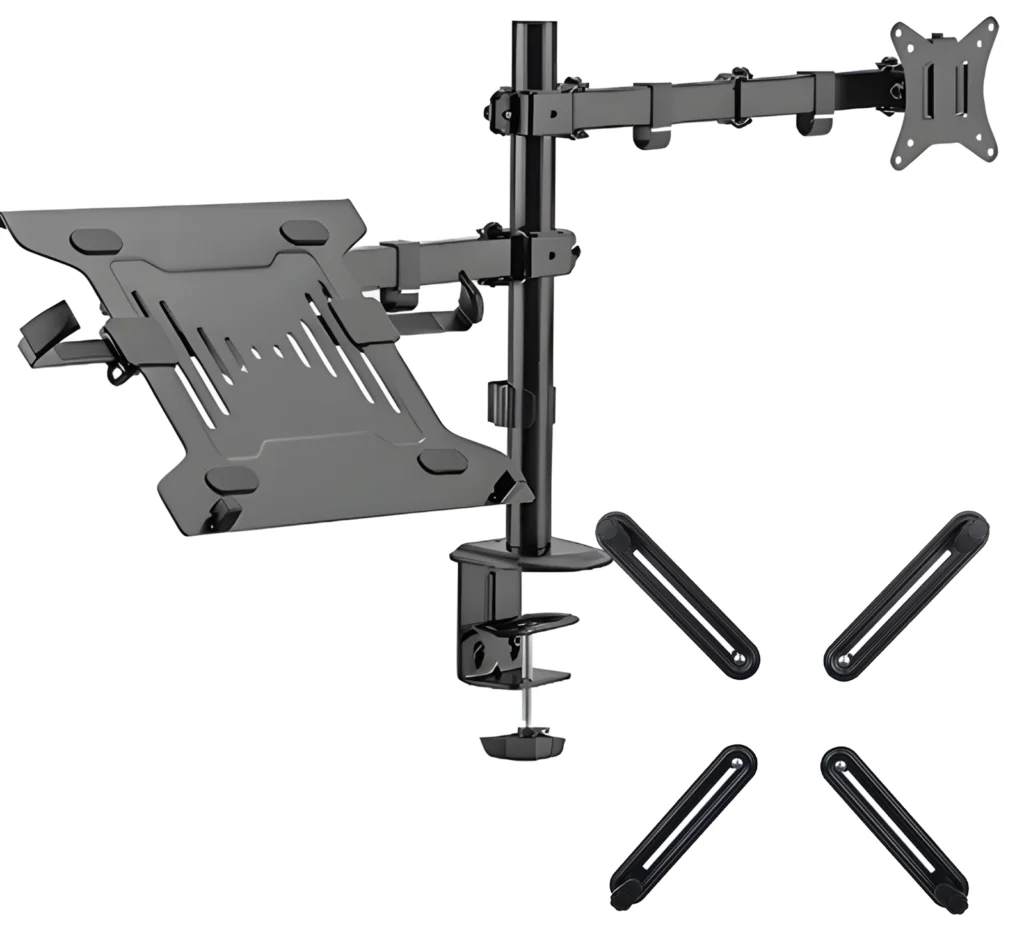 Fäste för bildskärm och bärbar dator 17"-32" / 10"-15,6" SolidHand-AL01M01 med VESA-adapter SolidHand-M01