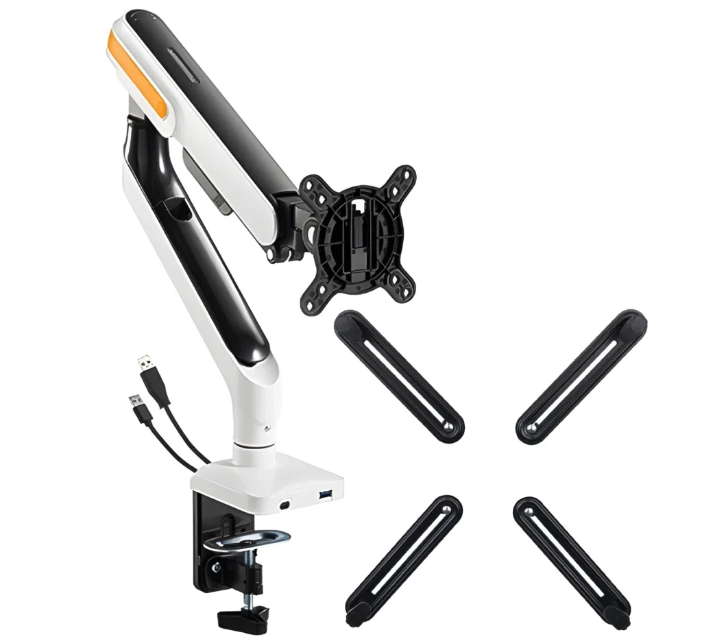 Monitorhalterung für Schreibtisch mit USB-Hub 17"-32" SolidHand-ES01U mit VESA-Adapter SolidHand-M01