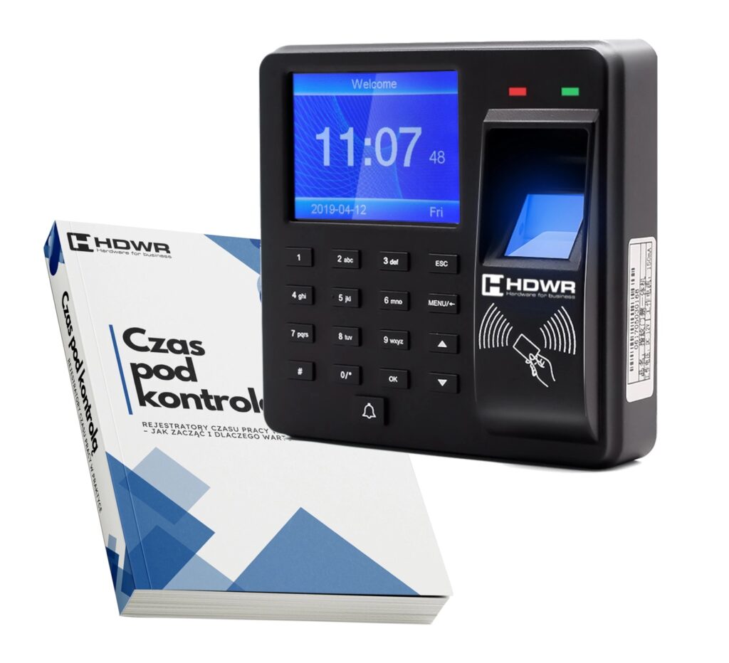 Rejestrator czasu pracy CTR10 w zestawie z e-bookiem „Czas pod kontrolą”
