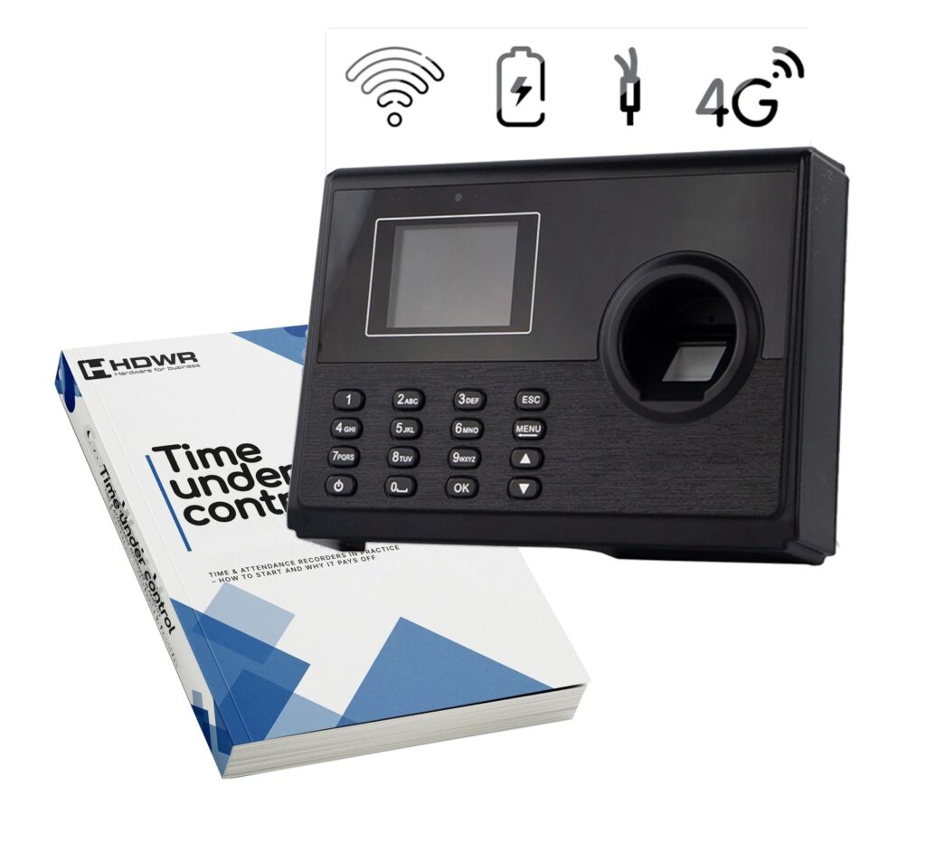 Pointeuse TimeLok-400 avec l’e-book « Time under control » (en anglais)