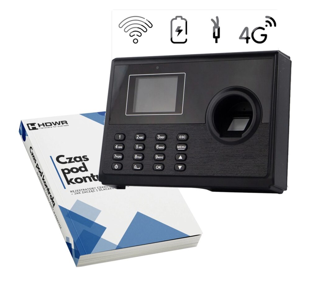 Rejestrator czasu pracy TimeLok-400 w zestawie z e-bookiem „Czas pod kontrolą”